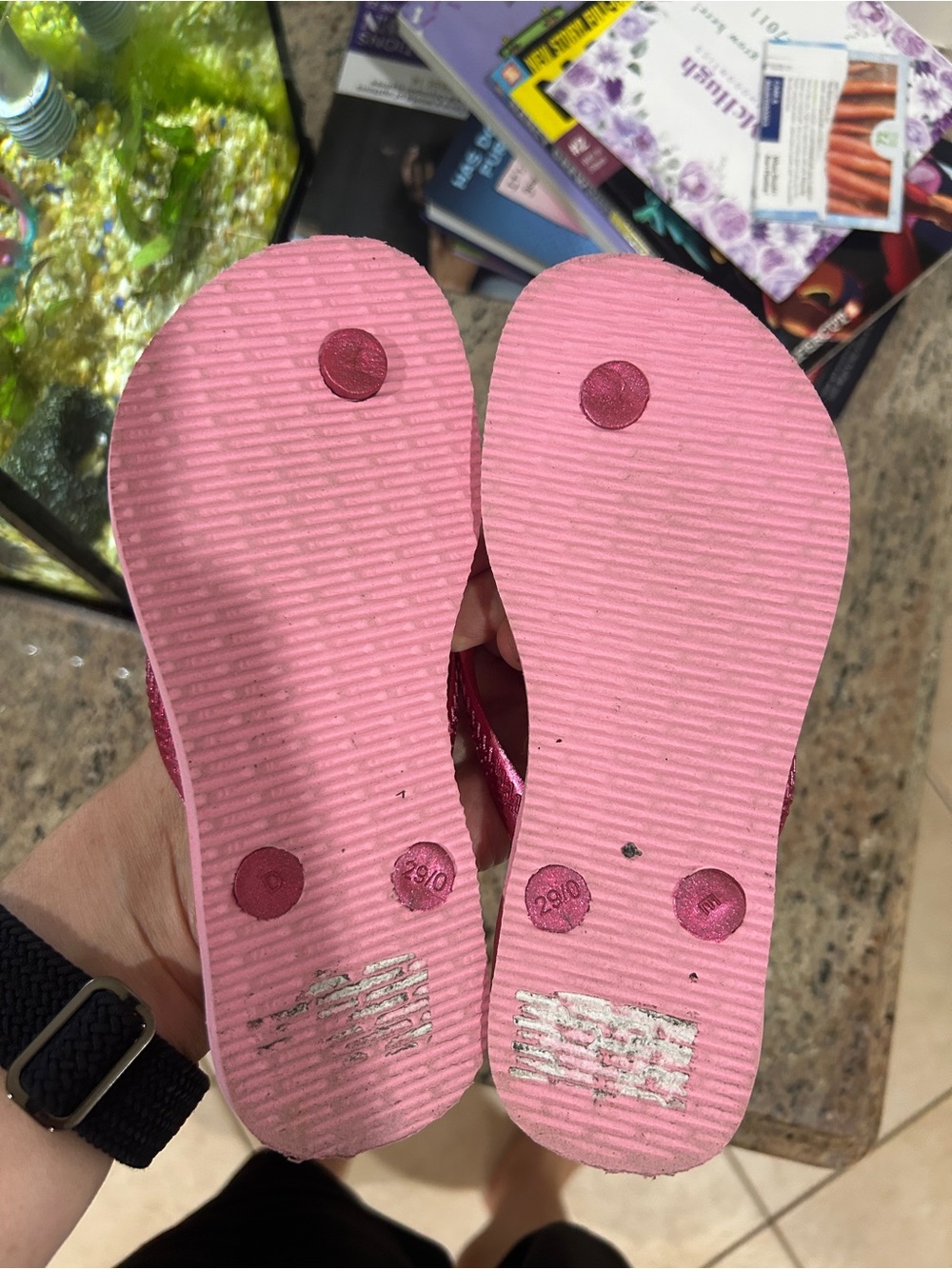 Havaianas Kids Pink Princess Character Flip Flops - Picture 4 of 4